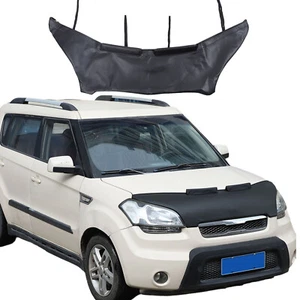 Front End Bumper Hood Mask Bra Cover Protection For Kia Soul 2009.-2013 Lether - Picture 1 of 19