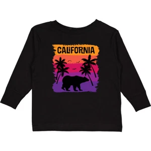 Inktastic California Sunset Vacation Beach Toddler Long Sleeve T-Shirt Light - Picture 1 of 9