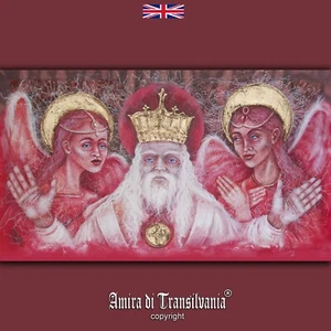 contemporary art guardian angels seraphim portrait biblical original painting - Picture 1 of 24