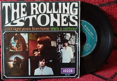 THE ROLLING STONES ** 2,000 Light Years From Home ** 1967 SPAIN 7" SINGLE - Image 1 of 4