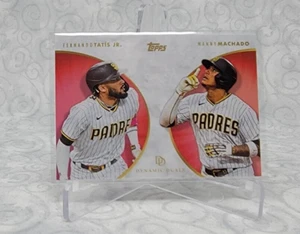 2022 TOPPS DYNAMIC DUALS FERNANDO TATIS JR. / MANNY MACHADO Red Parallel #8 /10 - Picture 1 of 2