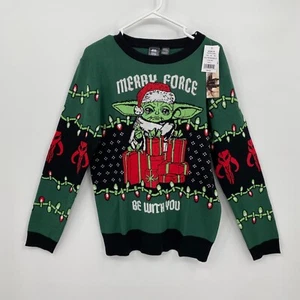 Suéter de Navidad Celebrate Together para hombre Merry Force Be With You Star Wars L - Imagen 1 de 7