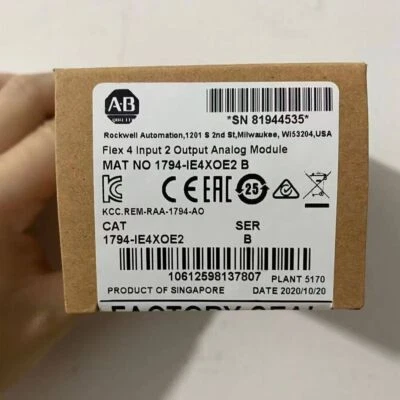 New Factory Seal  1794-IE4XOE2 Flex 4 Input 2 Output Analog Module - Image 1 of 2