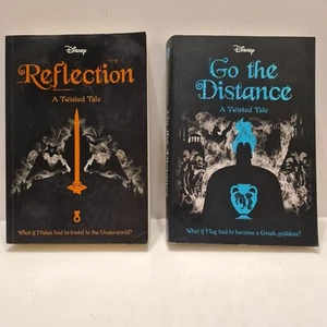 Twisted Tale Reflection, Go The Distance Paperback 2 Book Lot Disney Mulan Meg - Picture 1 of 12