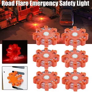 6pcs LED Emergency Flash Strobe Rotating Beacon Warning Light Safety Light Amber - Picture 1 of 17