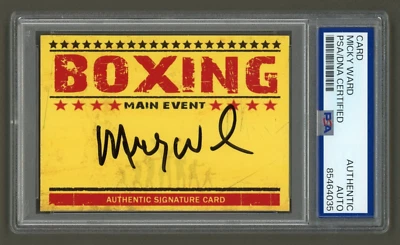 Irish Micky Ward Signed Boxing Signature Card (PSA) Boxer Autograph Auto - Image 1 of 2