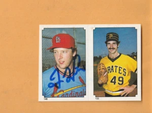 Dave LaPoint St. Louis Cardinals AUTO Signed 1984 Topps Sticker Glens Falls NY - Picture 1 of 2