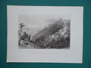 TURKEY Pass of Belen Beilan View Towards Sea Middle East - 1836 Antique Print - Picture 1 of 3