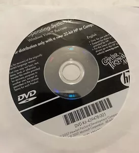HP Hewlett Packard Operating System DVD Windows Vista Business 32-bit 439478-001 - Picture 1 of 3