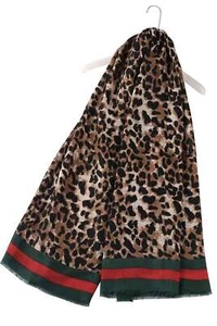 Animal Print Scarf One Size - Picture 1 of 2