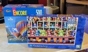 Lot of 2 Puzzles 500Pcs each.. by Puzzlebug & Encore Both New! - Picture 1 of 3