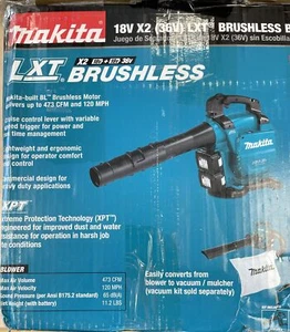 Makita XBU04PT 36V (18V X2) LXT® Kit Soplador Sin Escobillas (5.0Ah) NUEVA CAJA ABIERTA - Imagen 1 de 4