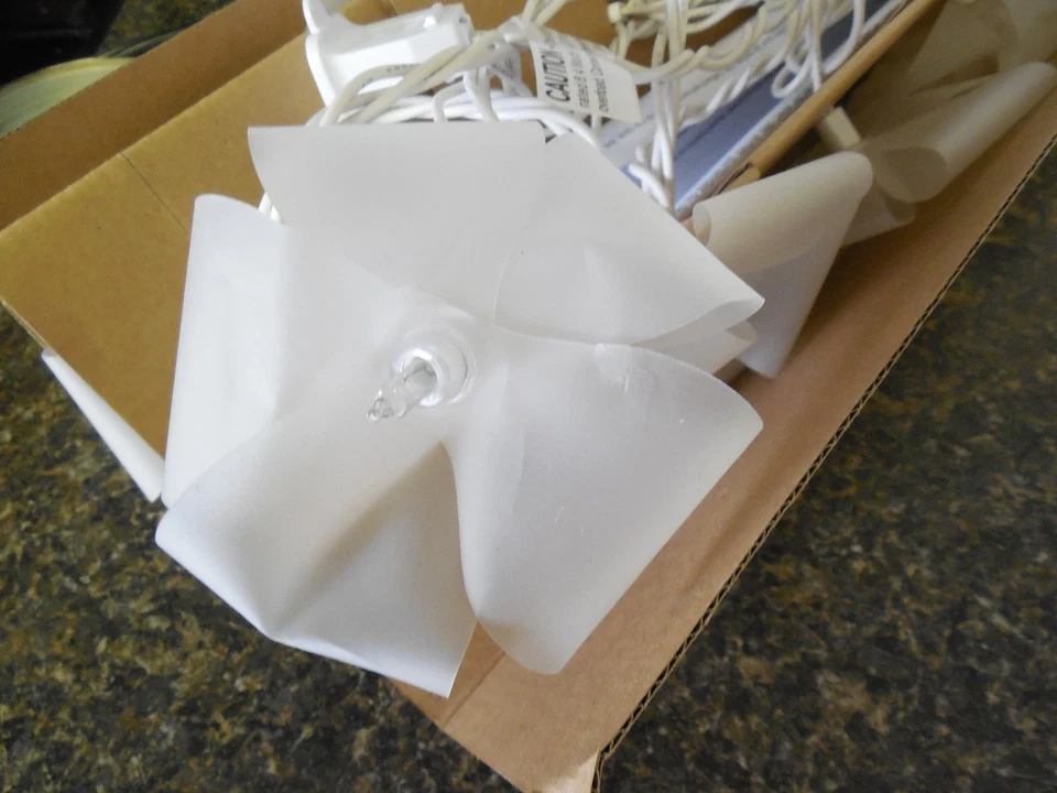 Cadena de luces flores florales Pottery Barn para adolescentes flores iridiscentes flora nuevo en caja Foto 1 de 4