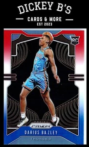 2019-20 Panini Prizm Prizms Red White and Blue #289 Darius Bazley Thunder - Bild 1 von 2