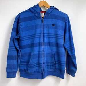 DC Shoes Youth Striped Classic Cotton Full Zip Long Sleeve Hoodie Size L - Picture 1 of 12