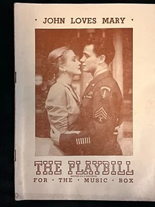 John Loves Mary 1947 William Prince Nina Foch Tom Ewell Vintage Playbill - 420A4 - Bild 1 von 4