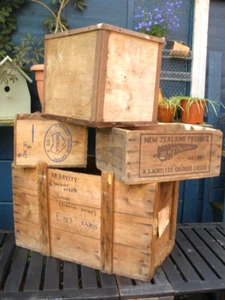 Vintage Crate collection x 4 c1950/60s - Picture 1 of 8