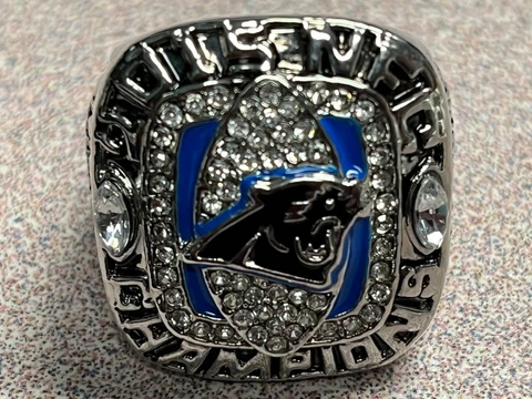2015 CAM NEWTON COMMEMORATIVE CHAMPIONSHIP RING PANTHERS SIZE 11 Cover