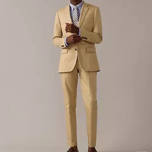 Nuevo sin etiquetas Traje J.Crew Ludlow Hombre 3 Piezas Slim Fit Tostado/Caqui Talla 38 S 31/32 #AT050 - Imagen 1 de 11