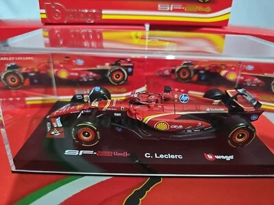 Ferrari F1 SF24  2024 LECLERC VETRINA 1/43 Burago 18-36843L IMOLA GP 2024 - Immagine 1 di 4