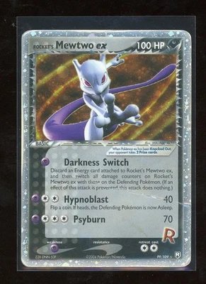 2004 Pokemon EX Team Rocket Return Rocket's Mewtwo EX 99/109 Holo Foil Rare - Image 1 of 2