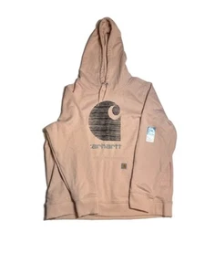 Carhartt Hoodie Women's Size 2XL Rain Defender Midweight Pullover C Logo Graphic - Picture 1 of 7