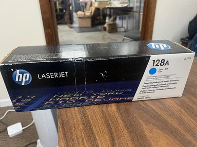 CARTUCHO DE TONER CIANO HP CE321A GENUÍNO HP 128A CAIXA LACRADA DE FÁBRICA CM1415 CP1525 - Imagem 1 de 2