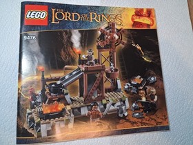 Lego Lord of the Rings 9476 The Orc Forge Instruction Manual No Bricks