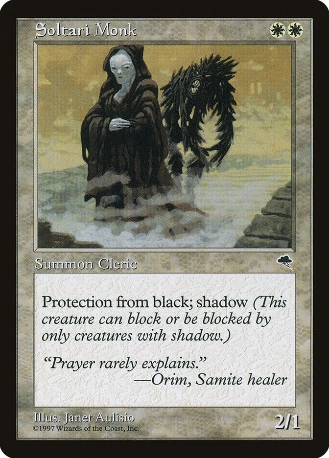 MTG Soltari Monk  - Tempest #045 - Image 1 of 1