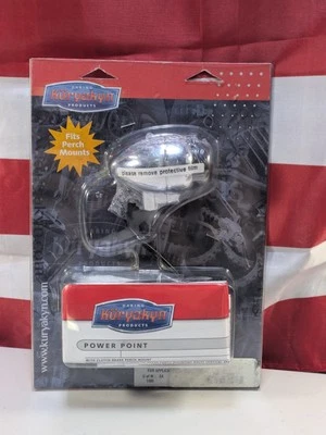 Enchufe de alimentación eléctrica para manillar de montaje en percha cromada Kuryakyn 1483 para motocicleta Foto 1 de 4