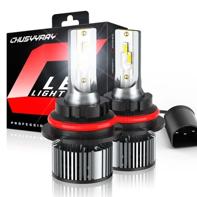 For International 4300 4400 4300LP 2011-2018 2Pcs 9007 LED Headlight Bulbs combo - Image 1 of 4