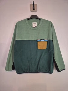 Kavu Kelowna Fleece Pocket Pullover Sweatshirt Womens Colourblock Pattern size M - Picture 1 of 9