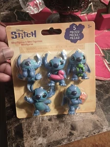 Disney Lilo & Stitch 5er Pack Collectible Stitch Mini Figuren BRANDNEU - Bild 1 von 2