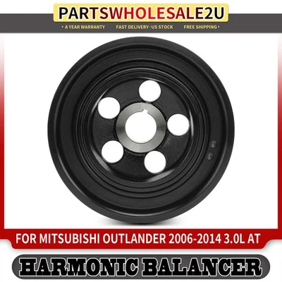 Polea de cigüeñal equilibrador armónico para Mitsubishi Outlander 2006 2007 2008-2014 Foto 1 de 4