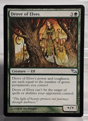 Magic - Drove of Elves / Elfenschar - Uc/Kreatur, Elfe - Schattenmoor - EN/NM - Bild 1 von 4