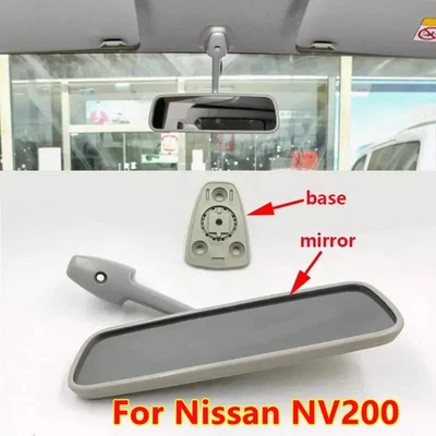 For Nissan NV200 2013-2021 Interior Rear Reverse Back View Mirror With Base Cap Foto 1 de 4