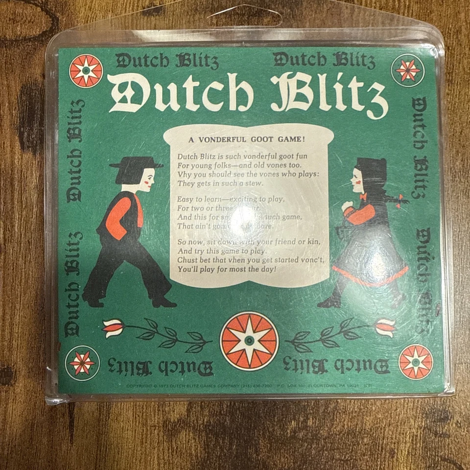 Dutch Blitz Card Game Vintage 1973 Original Packaging Great Family Night Game - Image 1 of 1