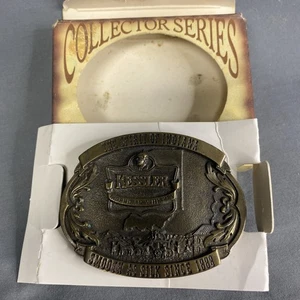 FIBBIA CINTURA vintage 1993 Kessler Whiskey Spirit Of Indiana NOS - Foto 1 di 4