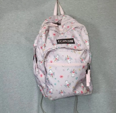 Trans by Jansport Backpack Purple Unicorns Kids School Flowers - Image 1 of 4
