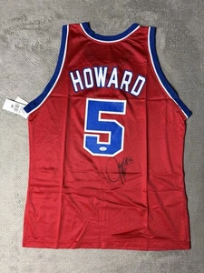 Juwan Howard #5 signed handsigniert Washington Bullets Vintage Champion Trikot 44 JSA - Bild 1 von 13