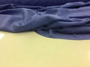 Neu dunkelblau Farbe seidig Crepe de Chine Stoff 59’’150 cm Kleidungsstück - Bild 1 von 2