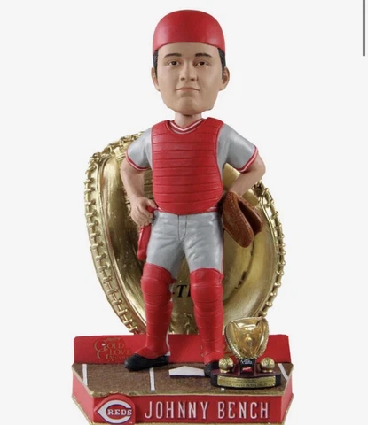 Johnny Bench Cincinnati Reds All Time Gold Glove Bobblehead PREORDER Cover
