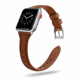 Slim Leather iWatch Band for Apple Watch Series Ultra 8 7 6 5 4 3 2 41/45mm 49mm