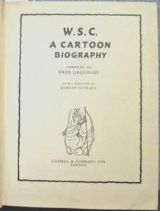 1955 W.S.C. A CARTOON BIOGRAPHY by Fred Urquhart, cartoons on every page - Picture 1 of 5
