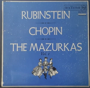RCA SB-6702 CHOPIN THE MAZURKAS VOL. 1 RUBINSTEIN ED 1 1967 UK VINYL PRESSING - Foto 1 di 4