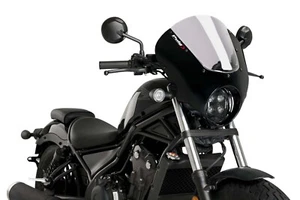 PUIG CUPOLINO SEMICARENATO DARK NIGHT HONDA CMX500 REBEL 2021 FUME CHIARO - Foto 1 di 1