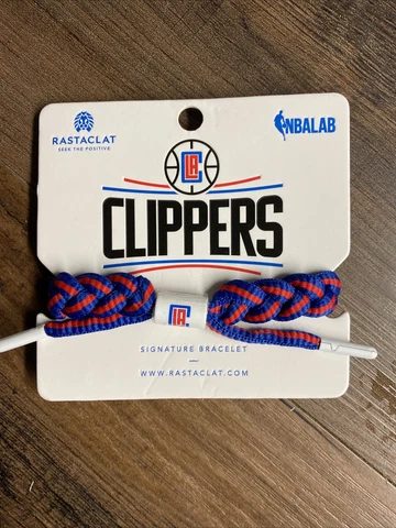 New LOS ANGELES CLIPPERS Rastaclat NBA Signature Bracelet BLUE/RED AWAY Cover