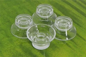 Clear Bell Hat Knobs 4pk for Gibson guitars with US fine splines - Picture 1 of 3