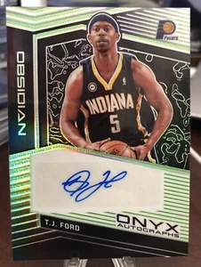 2019-20 TJ Ford Panini Obsidian Onyx Autographs /25 Indiana Pacers 🔥🔥🔥 - Bild 1 von 2