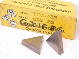 NEW SURPLUS 10PCS. HARRISVILLE TOOL CO.  TPG 432  GRADE: 883  CARBIDE INSERTS - Picture 1 of 1